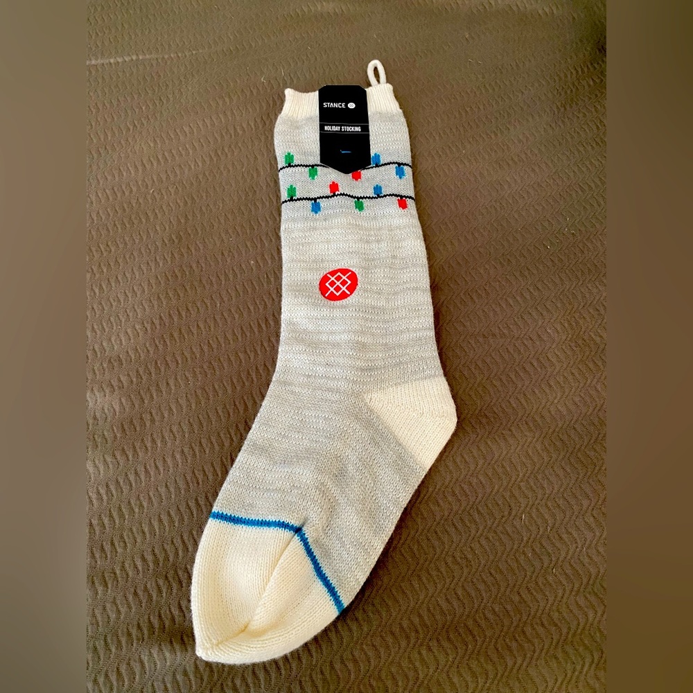 Stance stocking holiday chimney decor knitted NWT oversized sock Christmas